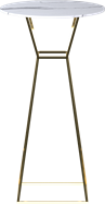 Gold Hourglass Bar Table
